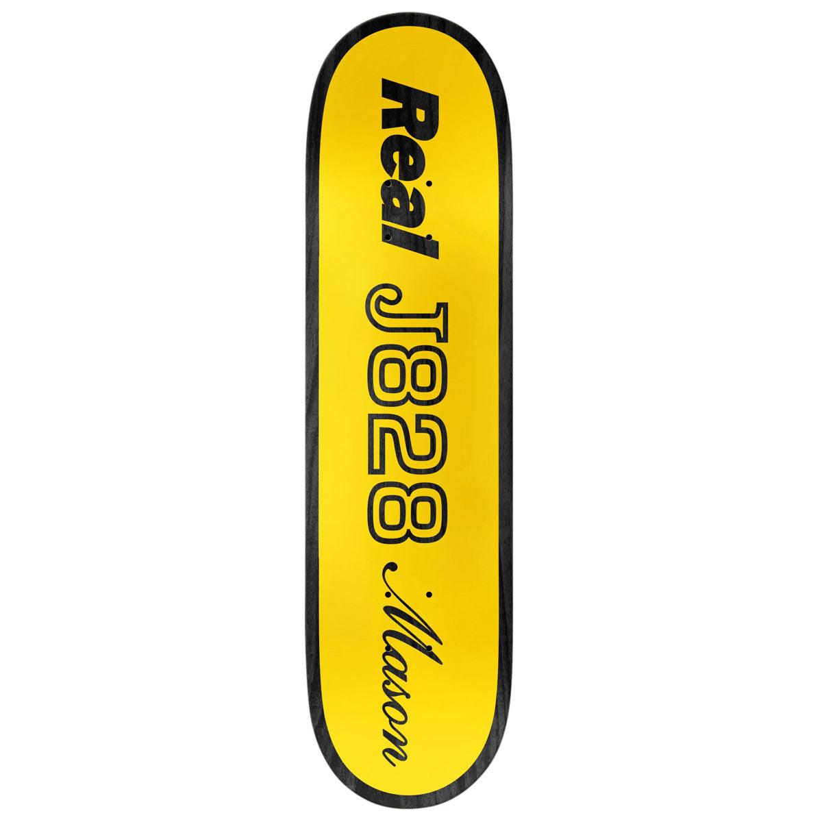 Real Mason Shape Code Skateboard Deck - Yellow - 8.28"