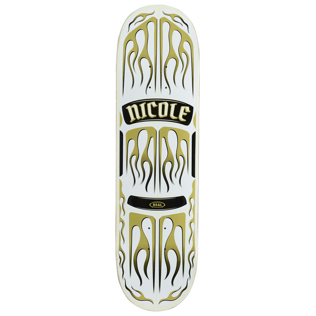 Real Nicole Ember Skateboard Deck - White - 8.50"