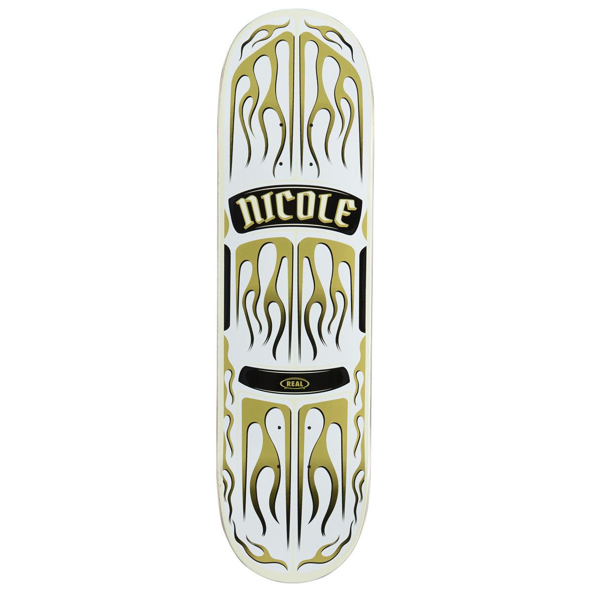 Real Nicole Ember Skateboard Deck - White - 8.50"