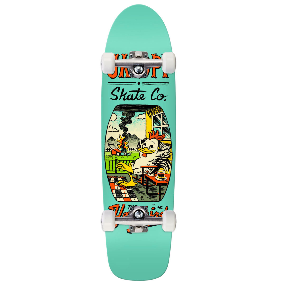 Anti-Hero Team Jalopi Yardbird Skateboard Complete - Teal - 9.81"