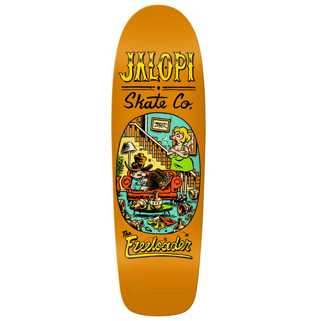 Anti-Hero Team Jalopi Freeloader Skateboard Deck - Orange - 10.14"
