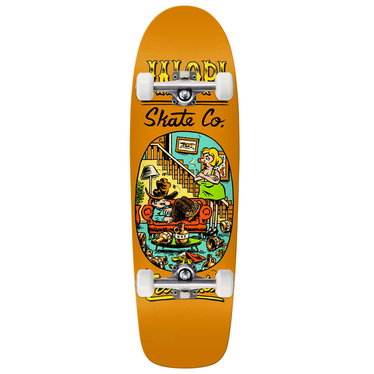 Anti-Hero Team Jalopi Freeloader Skateboard Complete - Orange - 10.14"