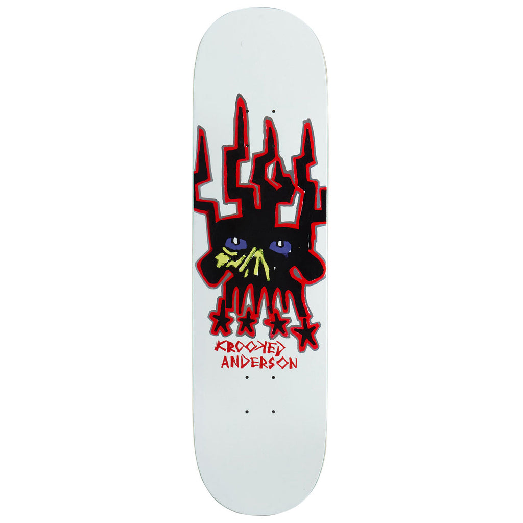 Krooked Marnderson Skull King Skateboard Deck - 8.38"