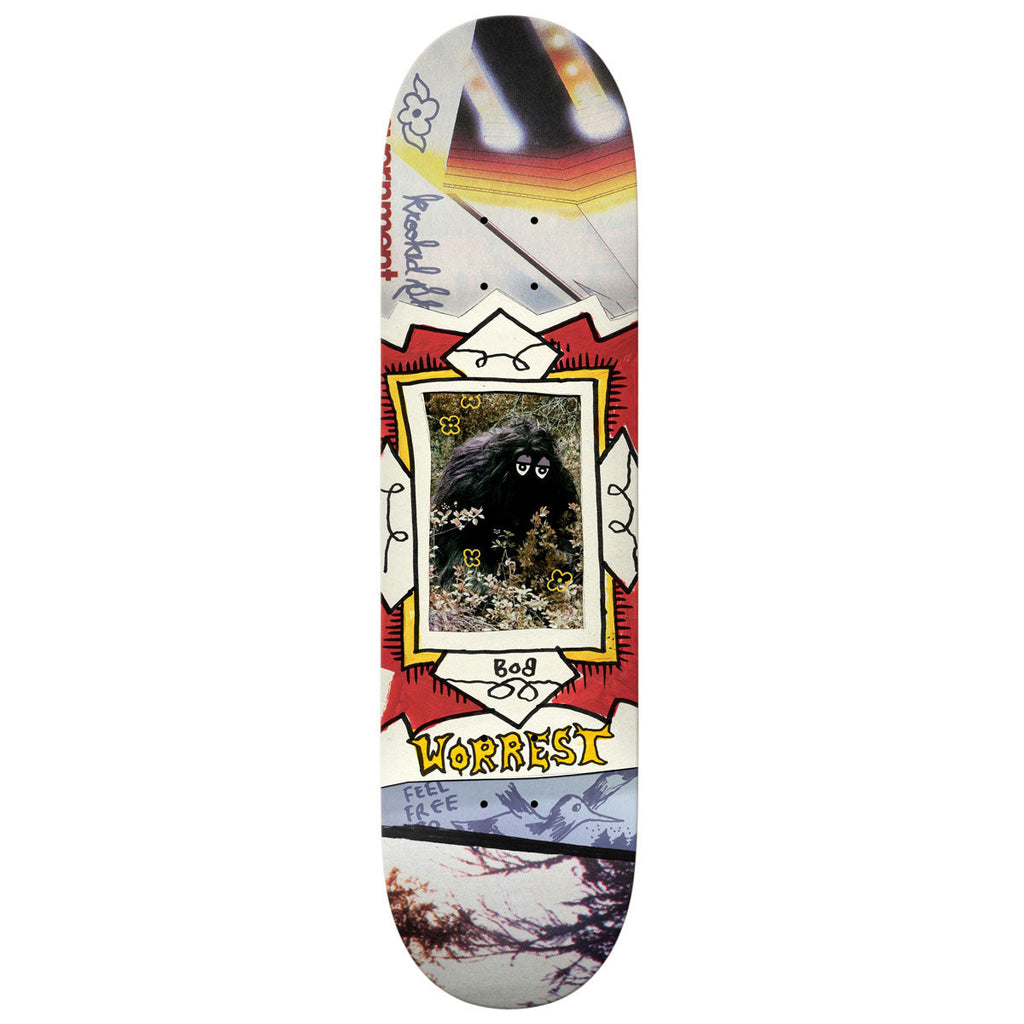 Krooked Worrest Big Foot Twin Tail Slick Skateboard Deck - 8.30"