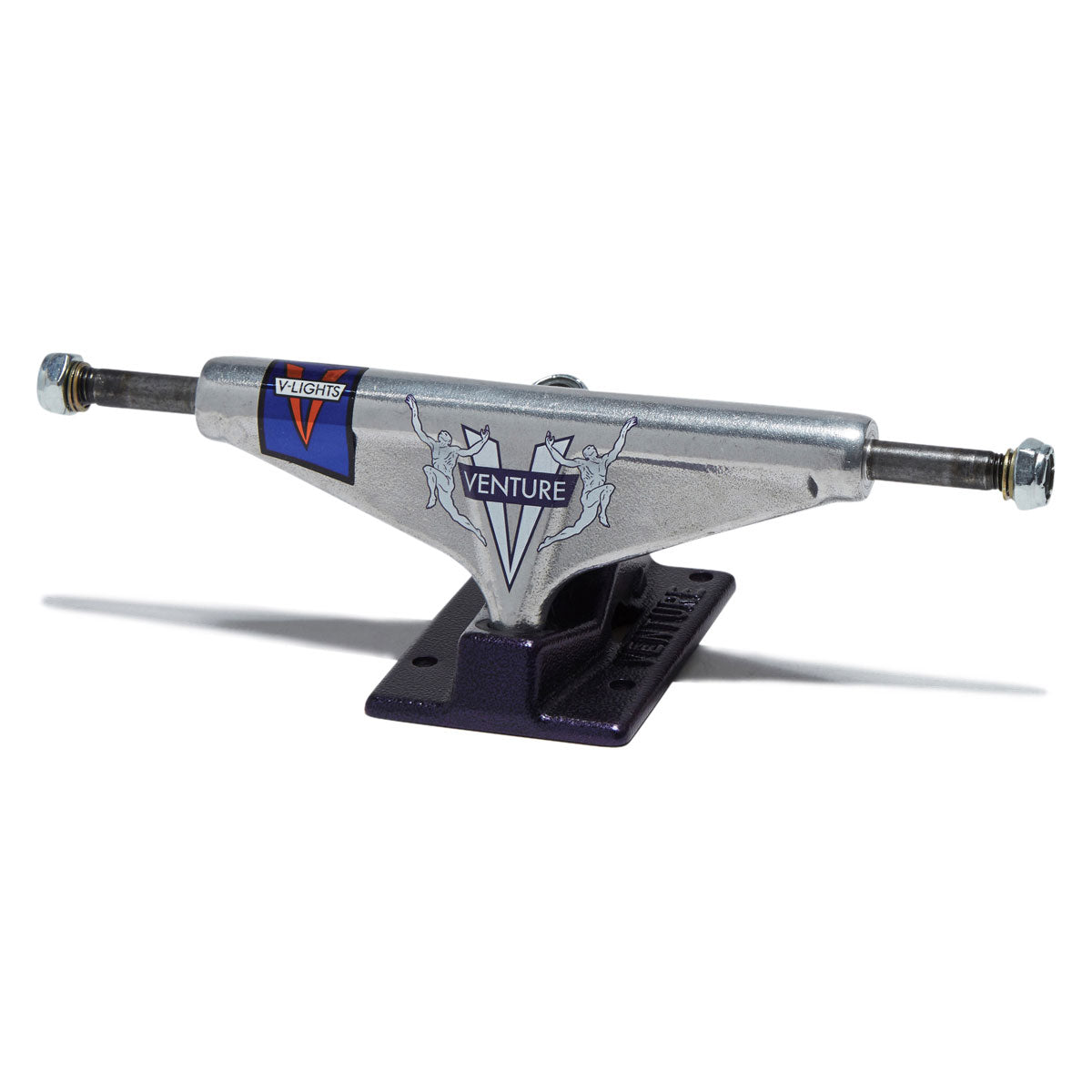Venture V-Lights Team Awake 87 Skateboard Trucks - Polished/Plum - 5.2 Hi