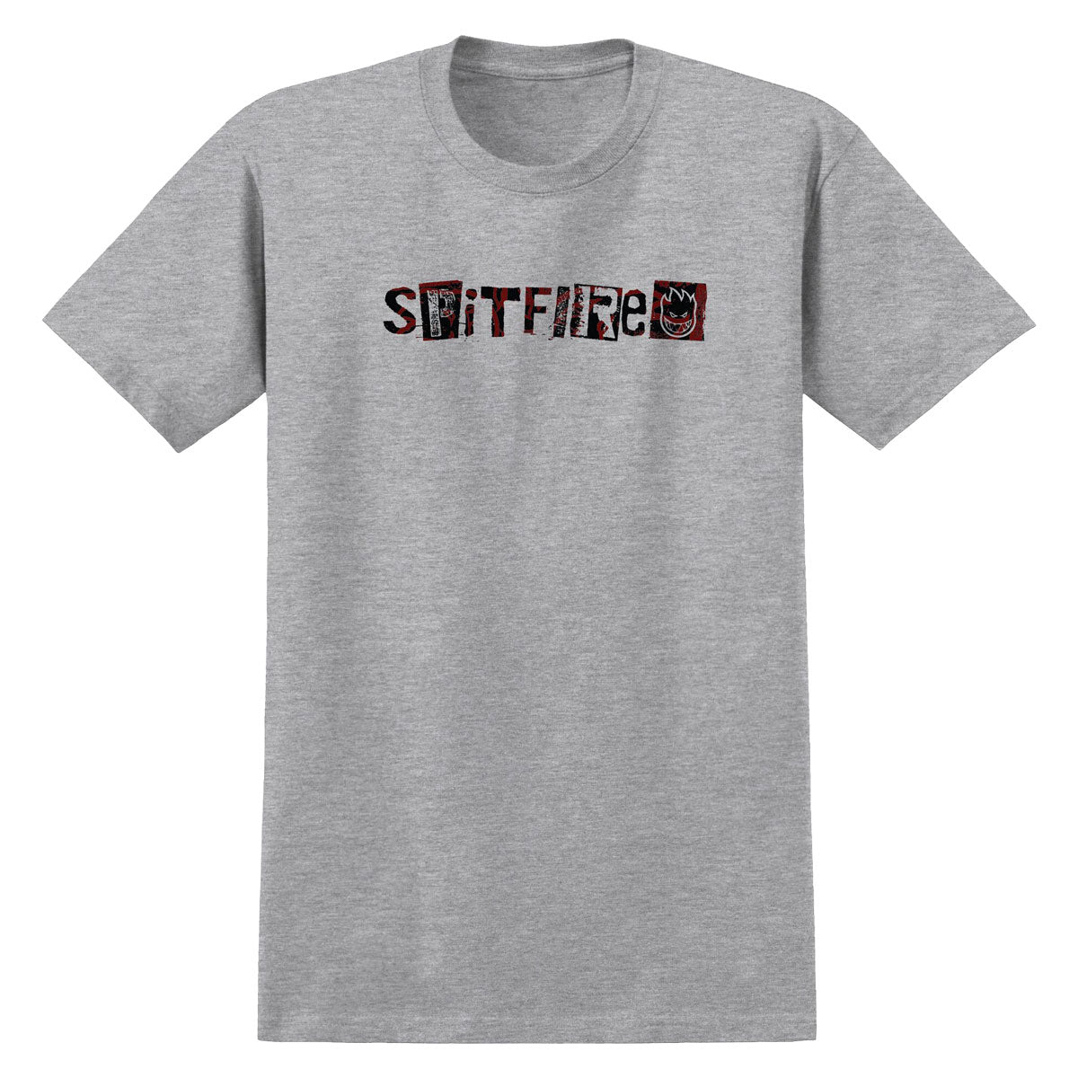 Spitfire Ransom Fill T-Shirt - Heather Grey