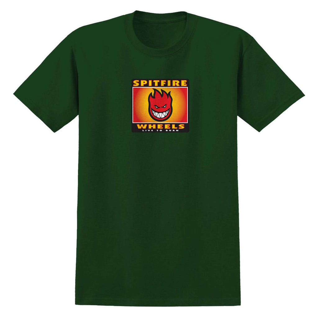 Spitfire Bighead Box T-Shirt - Forest