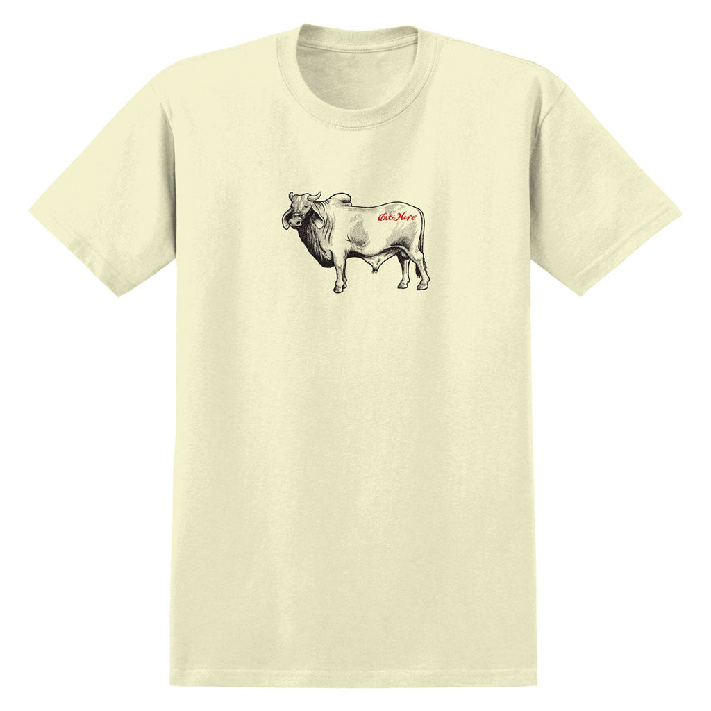 Anti-Hero Cow T-Shirt - Heather Cream