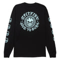 Spitfire Deathmask Classic Long Sleeve T-Shirt - Black/Glow