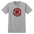 Spitfire Deathmask Classic T-Shirt - Heather Grey/Multicolor