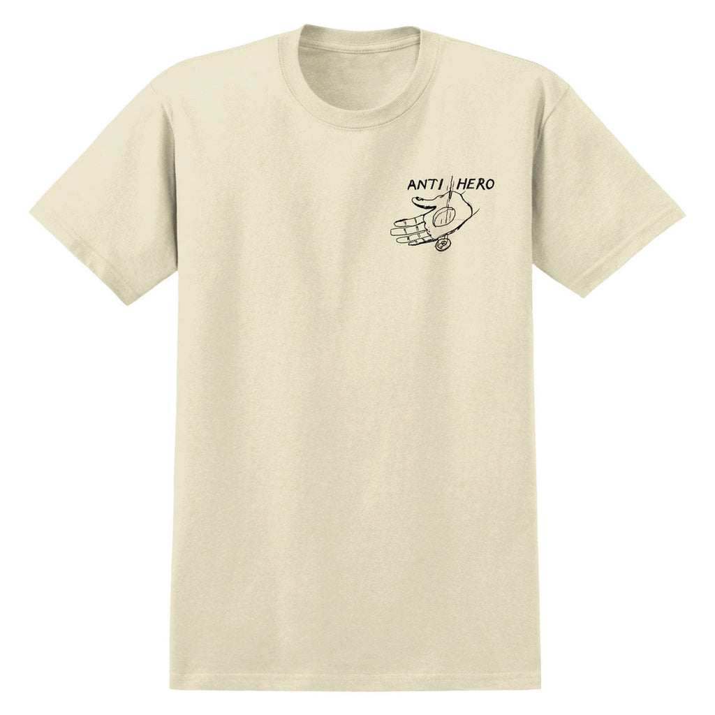 Anti-Hero Expressions Hand T-Shirt - Heather Cream