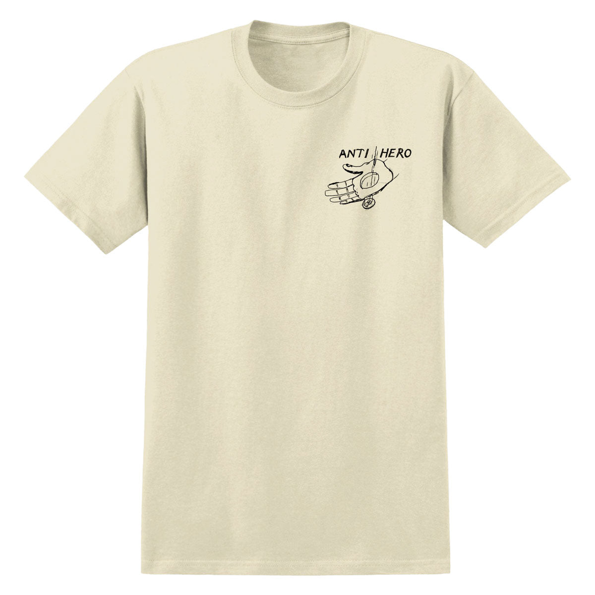 Anti-Hero Expressions Hand T-Shirt - Heather Cream