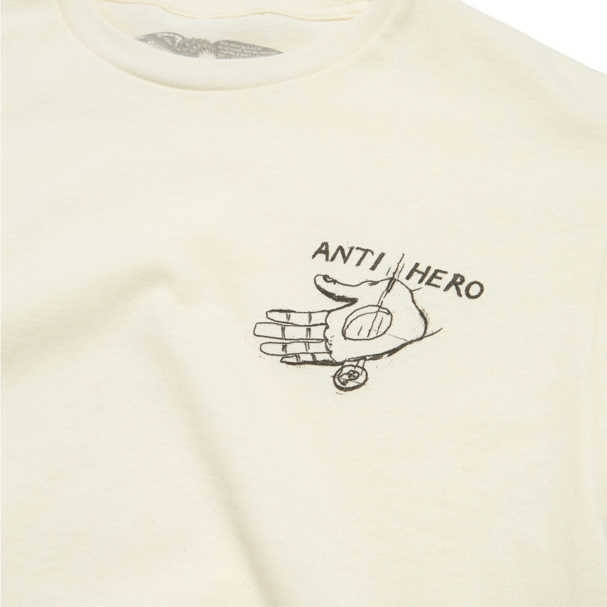 Anti-Hero Expressions Hand T-Shirt - Heather Cream