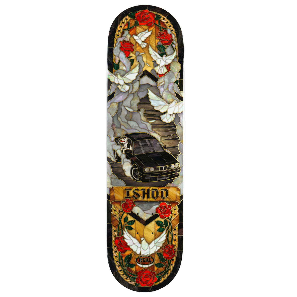 Real Ishod Cathedral Twin Tail Skateboard Deck - 8.50"