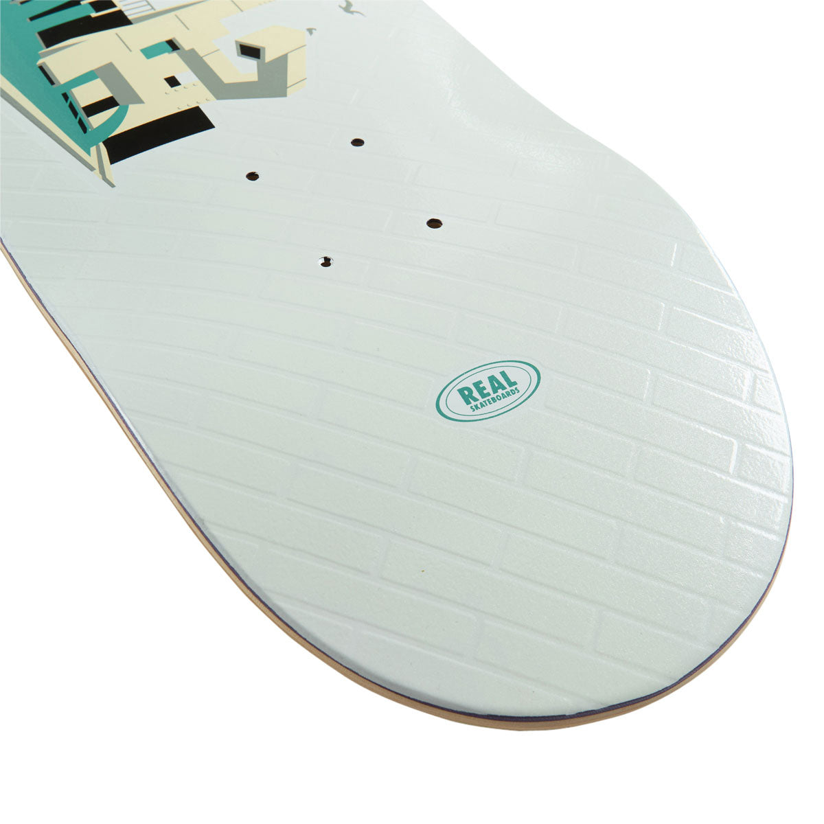 Real EMB Team Skateboard Deck - White - 8.25"