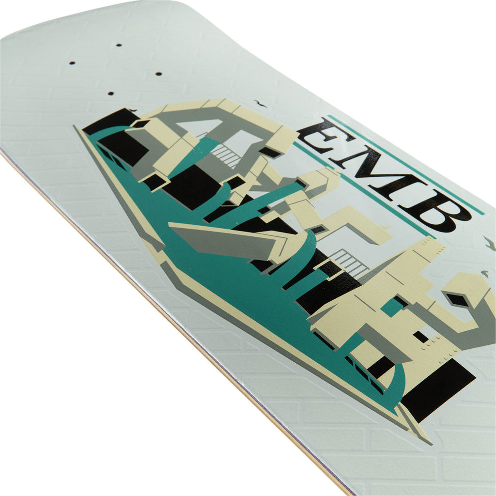 Real EMB Team Skateboard Deck - White - 8.25"