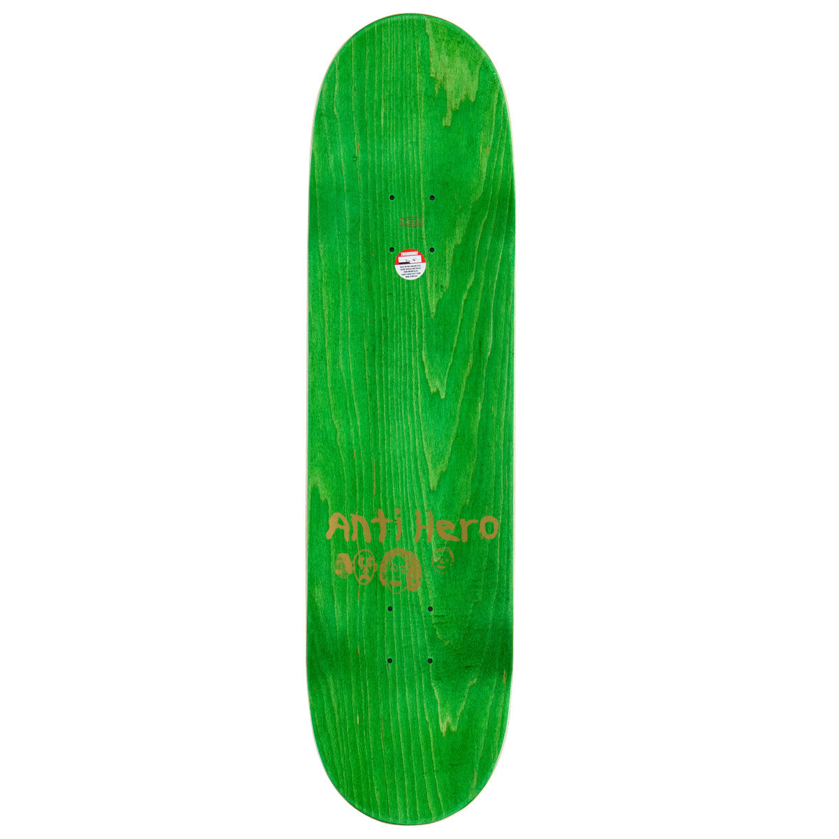 Anti-Hero DBX Grant Expressions Skateboard Deck - Black - 8.38"