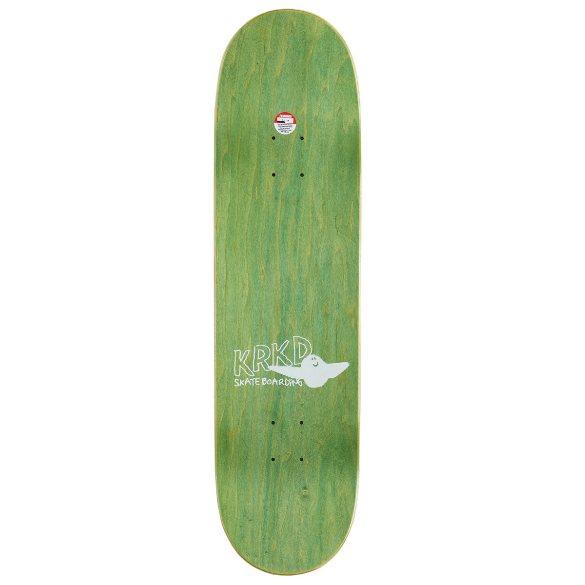 Krooked Kamo Wheel Wells Skateboard Deck - White - 8.50"