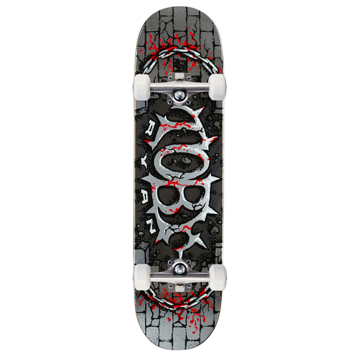 Real Toby Ryan Oval Full SE Skateboard Complete - Silver - 8.06"