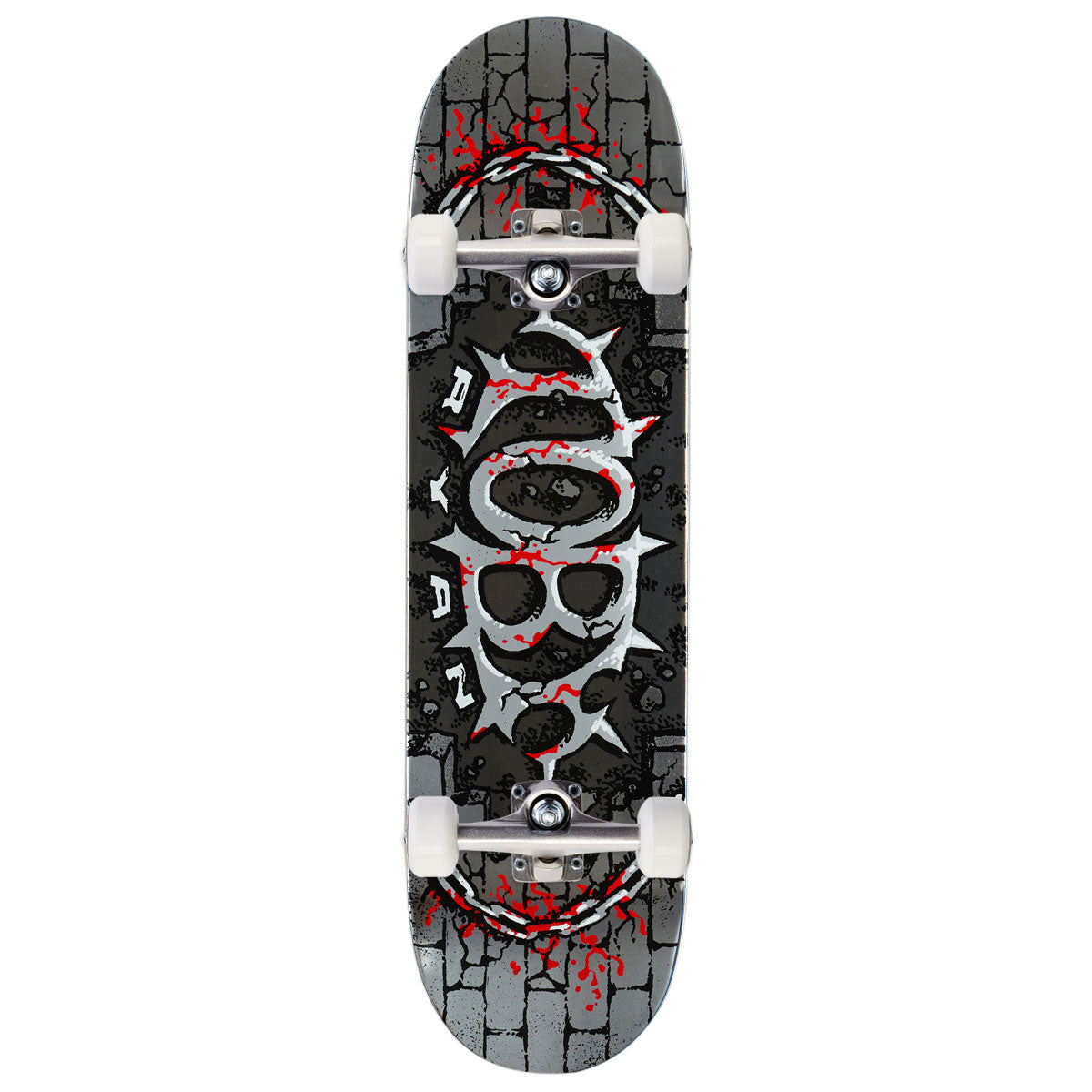 Real Toby Ryan Oval Skateboard Complete - Silver - 8.38"