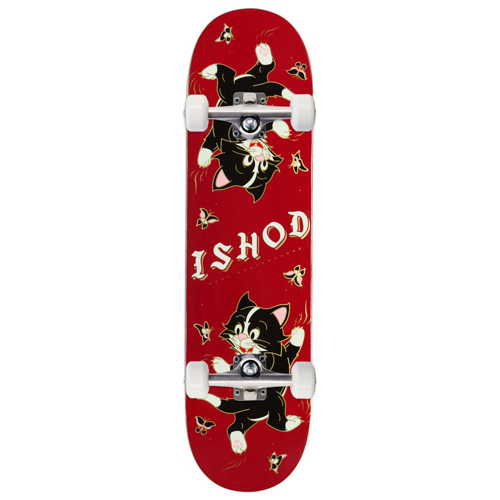 Real Ishod Kitten Scratch Twin Tail Skateboard Complete - 8.25"