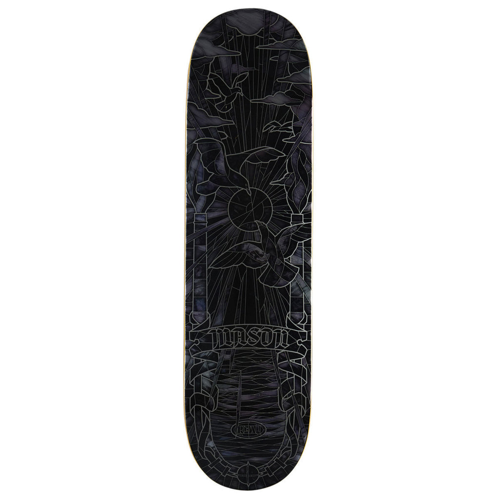 Real Mason Black Sunday Cathedral Skateboard Deck - Black - 8.25"