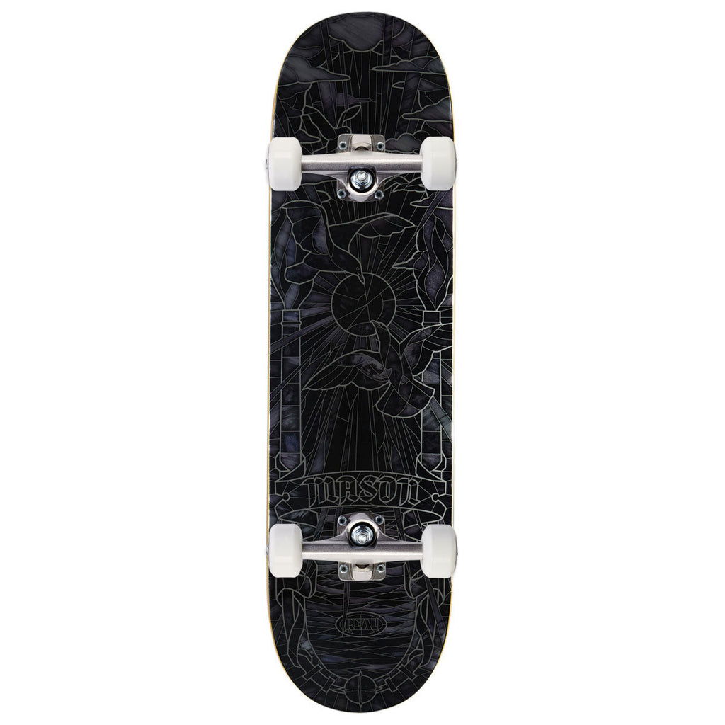 Real Mason Black Sunday Cathedral Skateboard Complete - Black - 8.25"