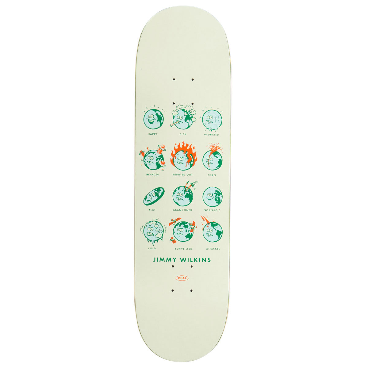 Real Jimmy How Are You Skateboard Deck - Cream - 8.50"