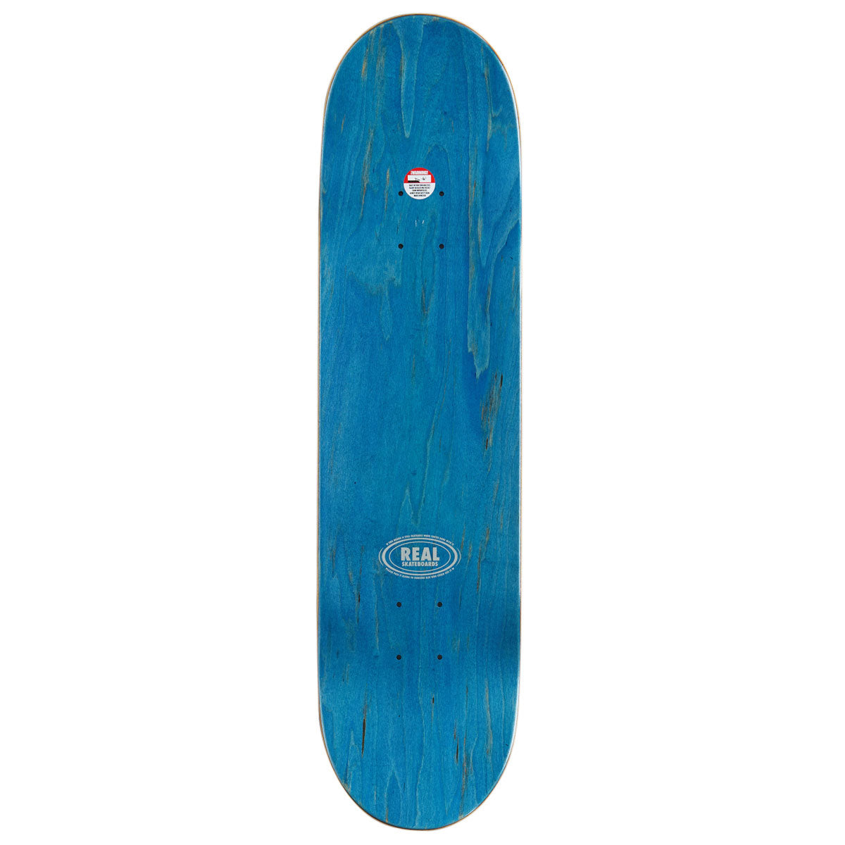 Real Team Barbed Wire Foil Oval Skateboard Deck - Black - 8.12"