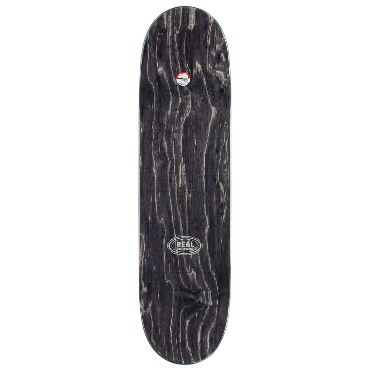 Real Team Barbed Wire Foil Oval Skateboard Complete - Black - 8.50"