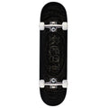 Real Team Barbed Wire Foil Oval Skateboard Complete - Black - 8.50"