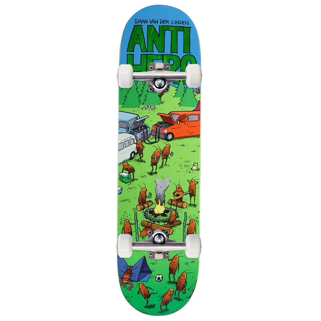 Anti-Hero Dbx Daan Roached Out 2 Skateboard Complete - Green - 8.28"