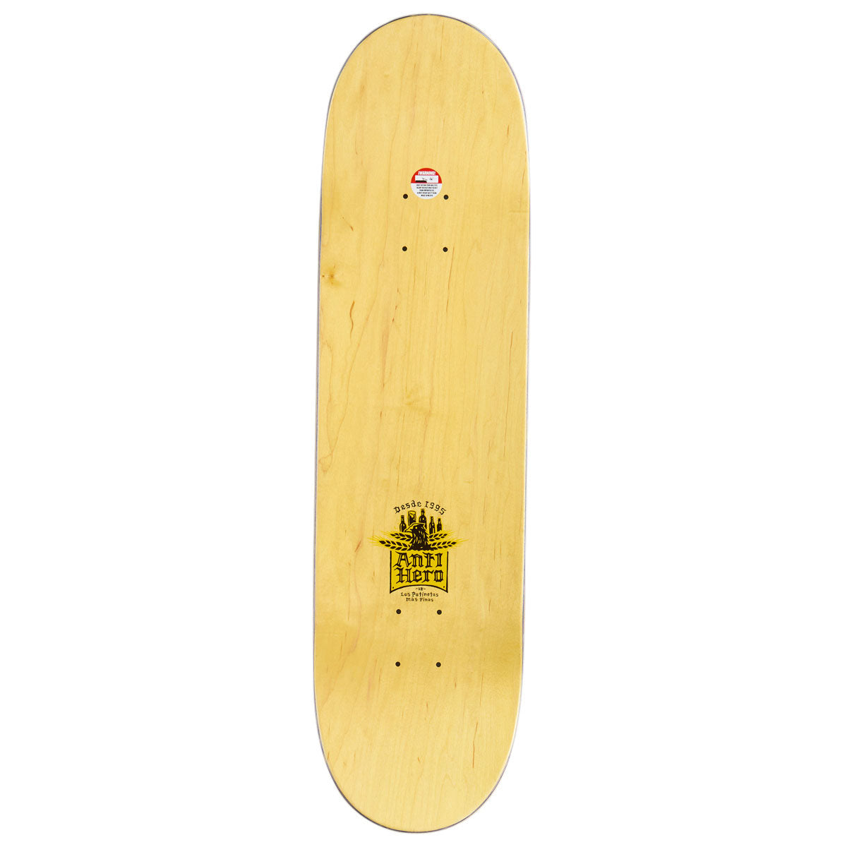 Anti-Hero Pfanner Mas Refrescos Skateboard Deck - Red - 8.38"
