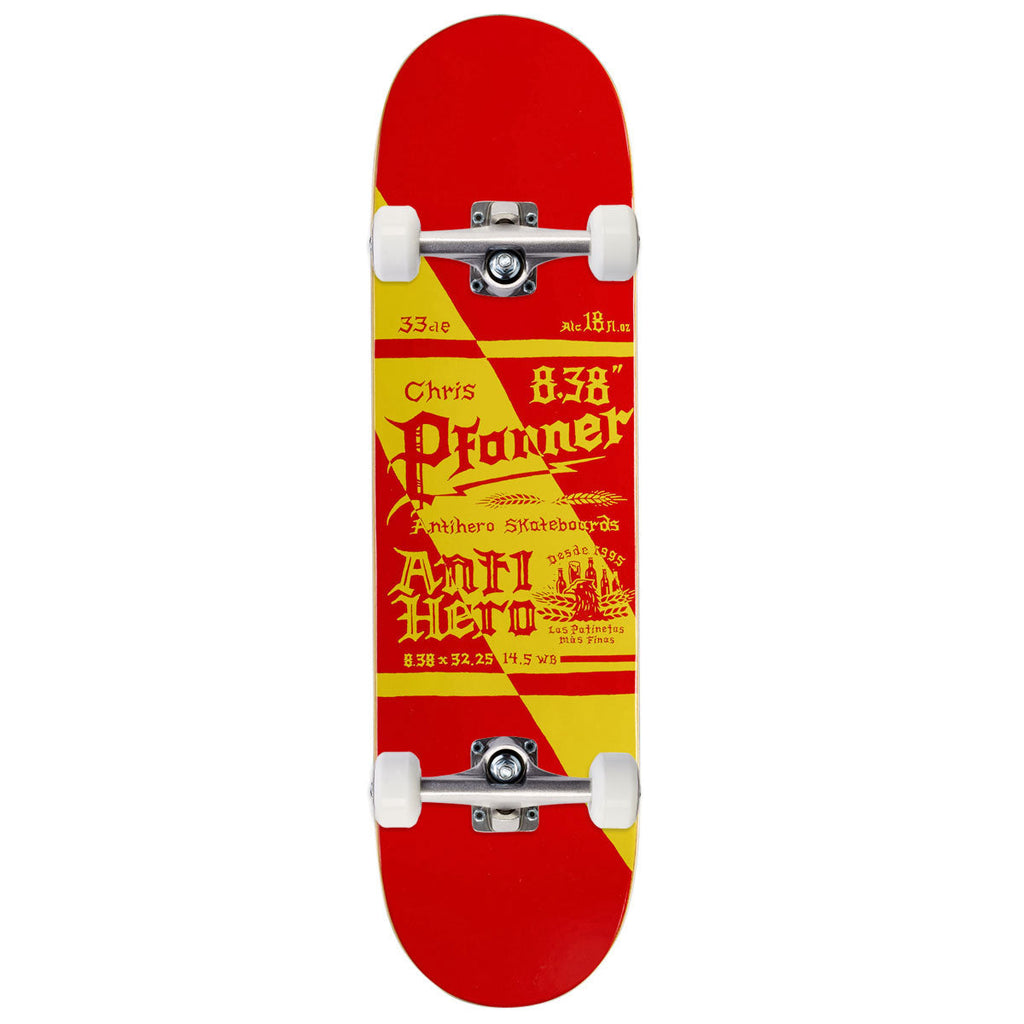 Anti-Hero Pfanner Mas Refrescos Skateboard Complete - Red - 8.38"