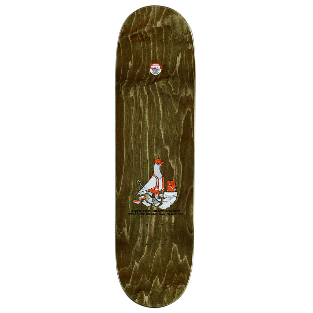 Anti-Hero Treasure Island Eagle Skateboard Deck - Grey - 8.50"