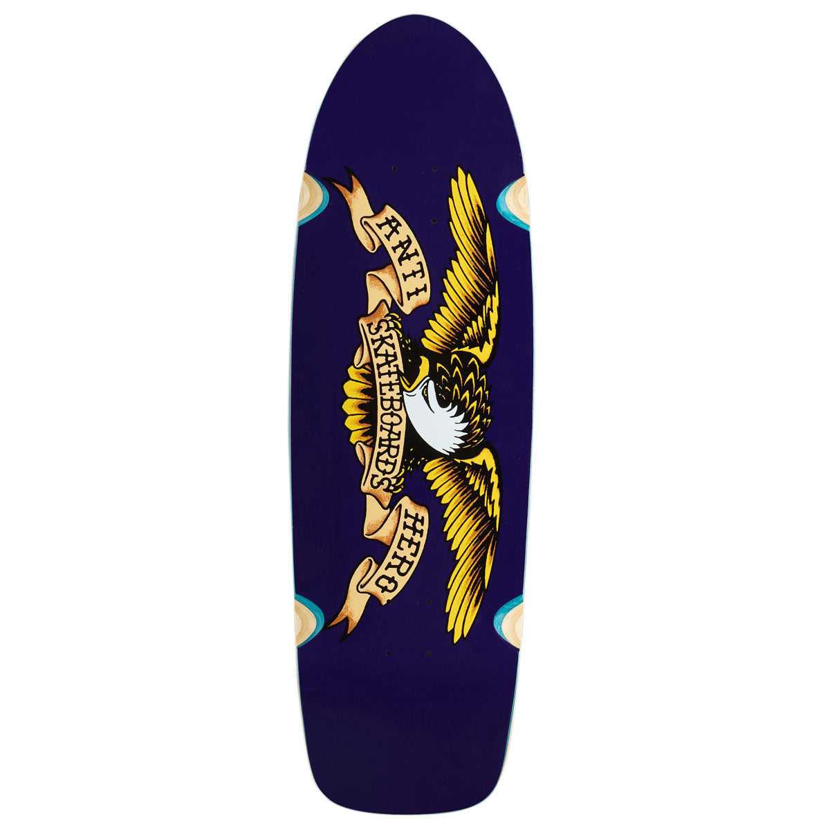 Anti-Hero Shaped Eagle Caster Skateboard Deck - Purple - 10.125"
