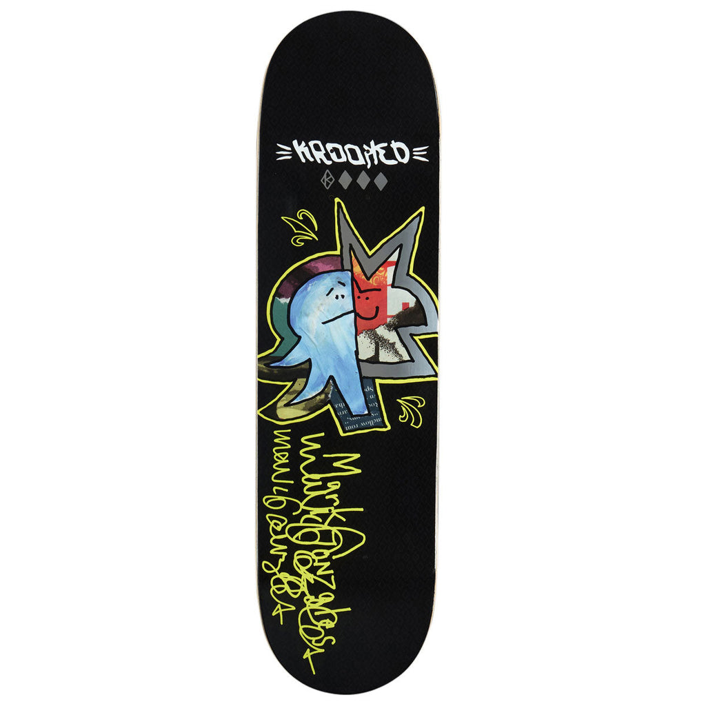 Krooked Gonz Sig Skateboard Deck - Black - 8.50"