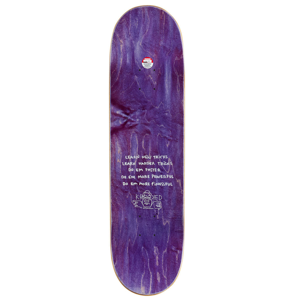 Krooked Gonz Sig Skateboard Deck - Black - 8.50"