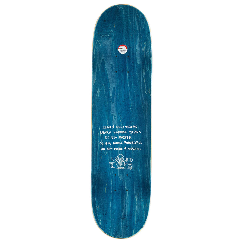Krooked Una Swimmer Wheel Wells Skateboard Complete - Blue - 8.28"