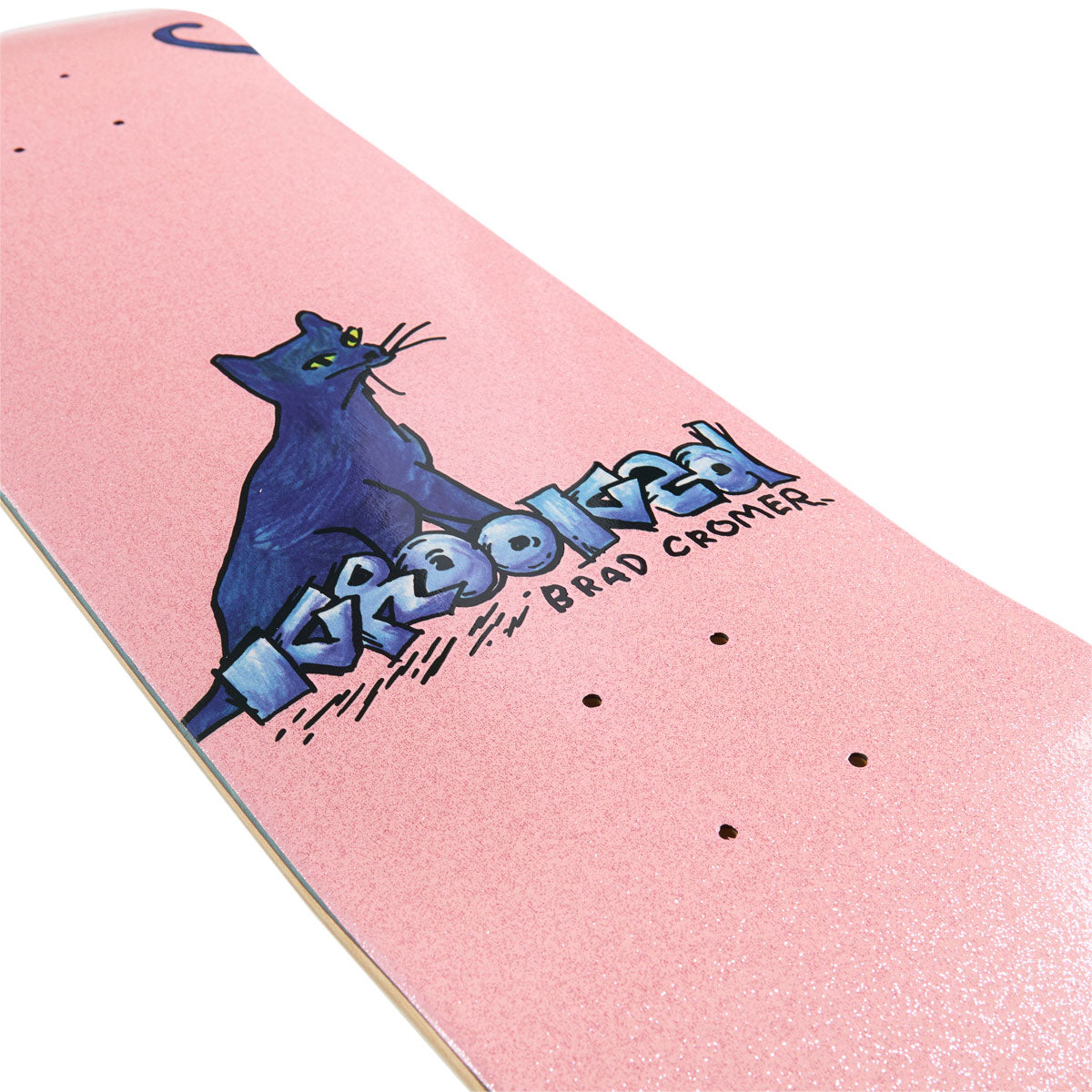 Krooked Cromer Kat Skateboard Deck - Pink - 8.38"
