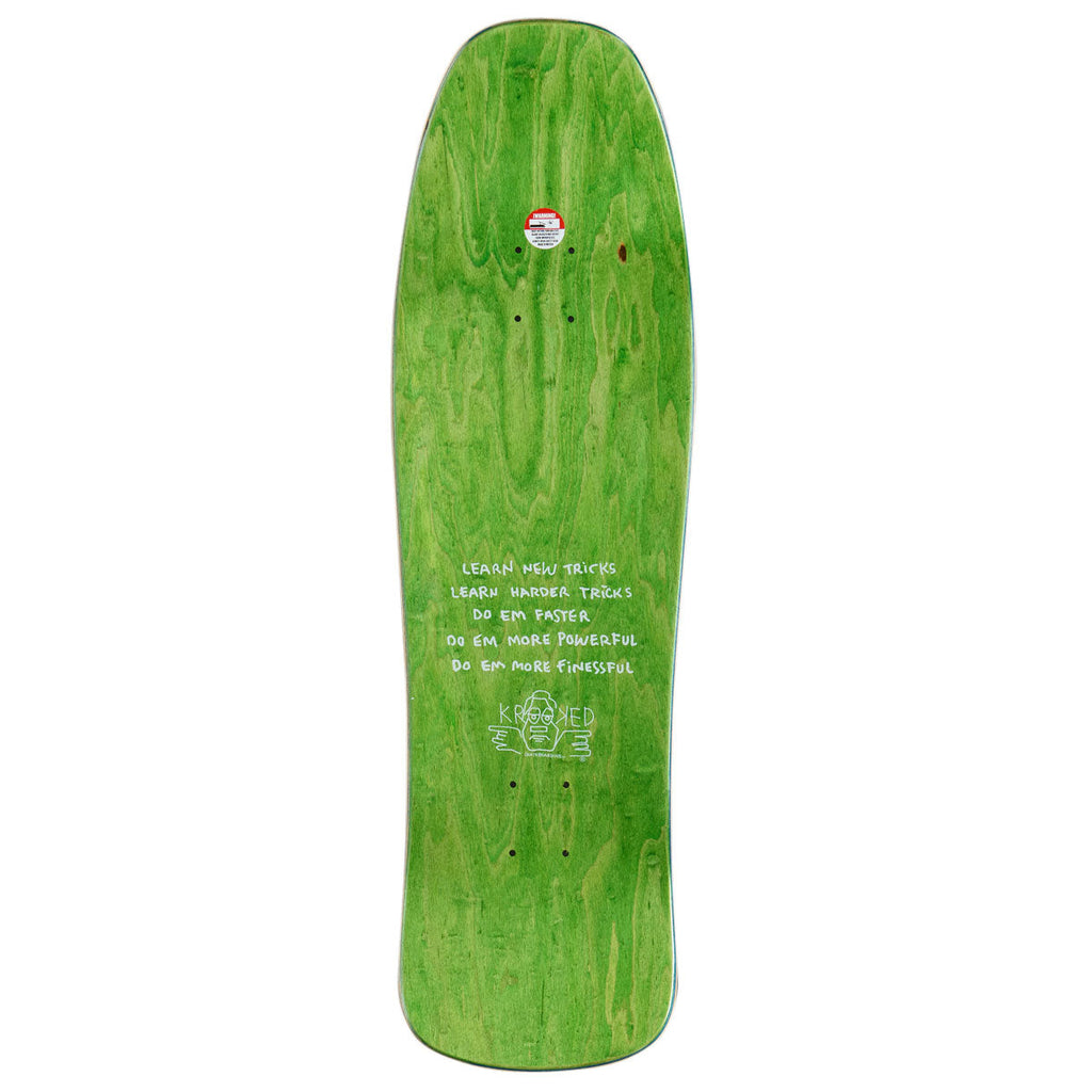 Krooked Barbee Trophy Skateboard Deck - Blue - 9.50"
