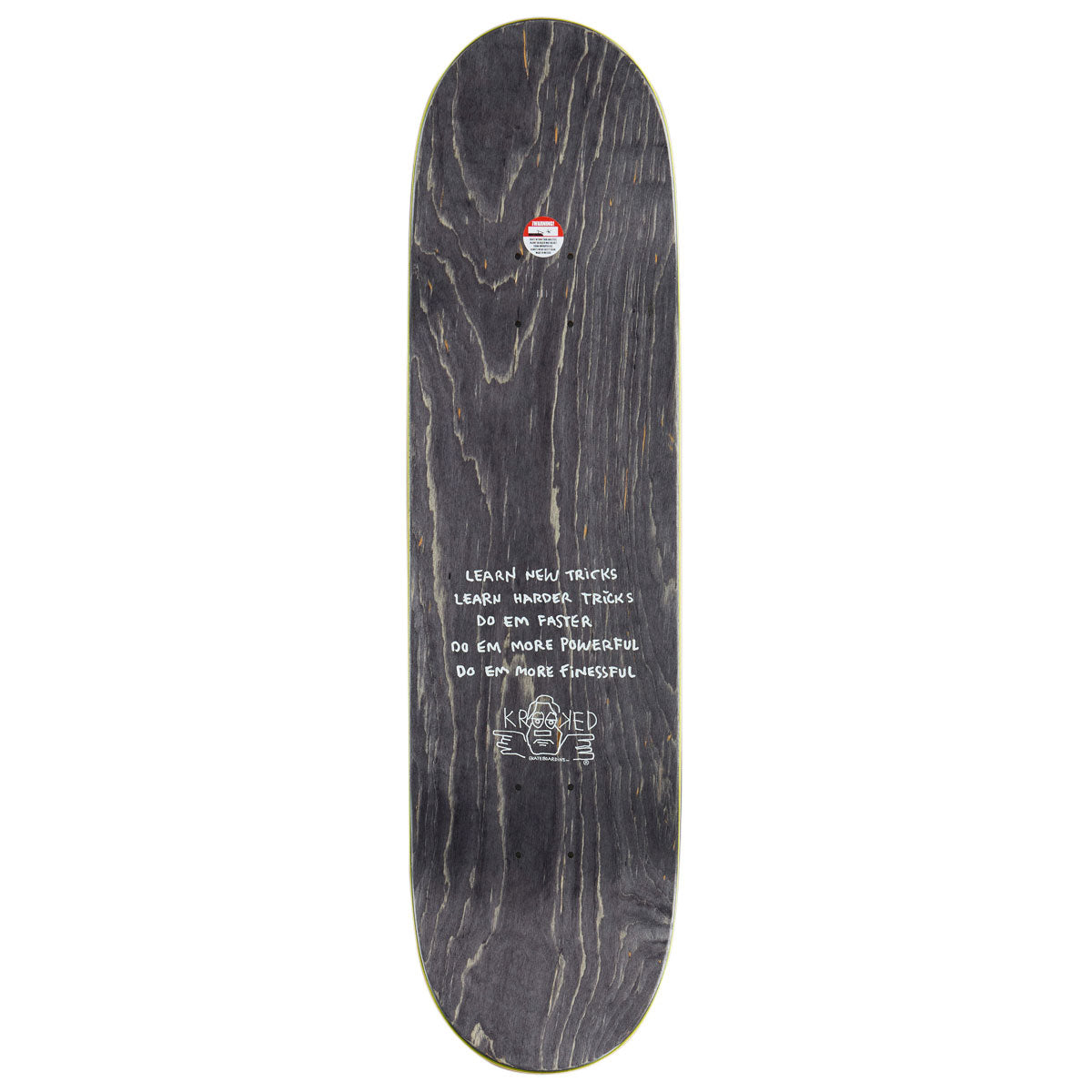 Krooked Knox Watcher Skateboard Complete - Yellow - 8.50"