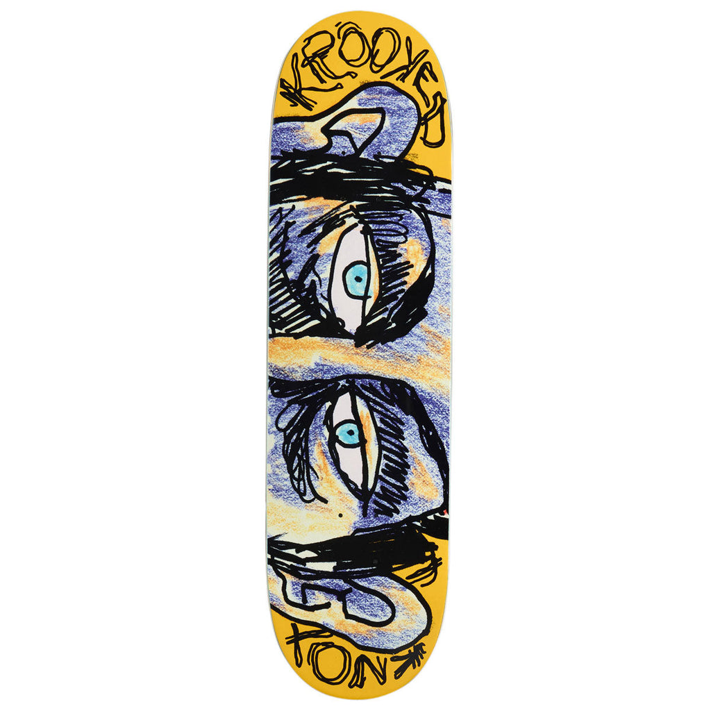 Krooked DBX Knox Watcher Skateboard Deck - Yellow - 8.50"
