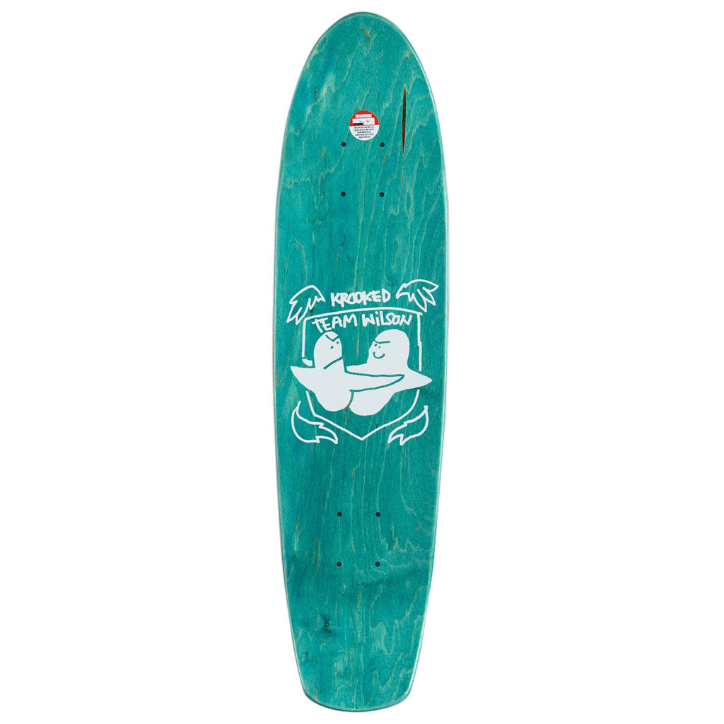 Krooked Johnny Wilson Guest Pro Zinger Nano Skateboard Deck - Black - 7.37"