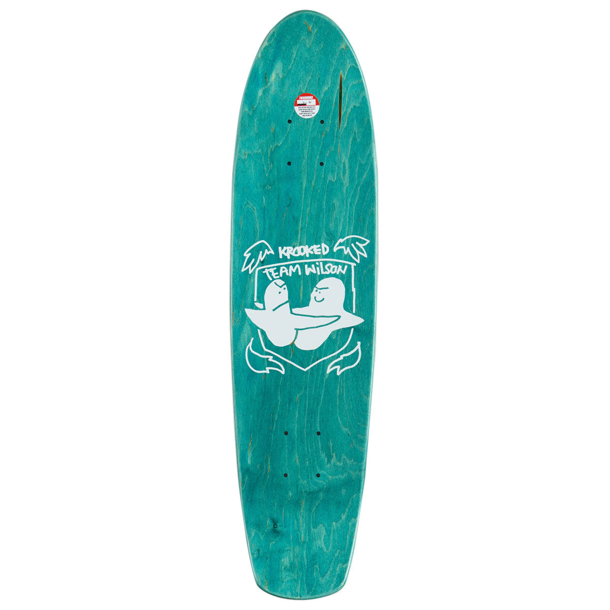 Krooked Johnny Wilson Guest Pro Zinger Nano Skateboard Deck - Black - 7.37"