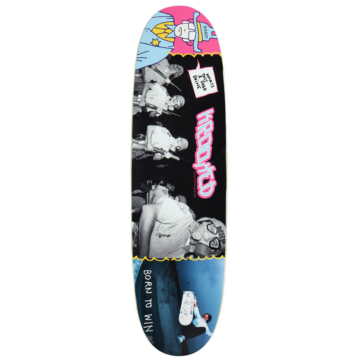 Krooked Team A-Hole Re-Issue Twin Nose Skateboard Deck - 8.75"