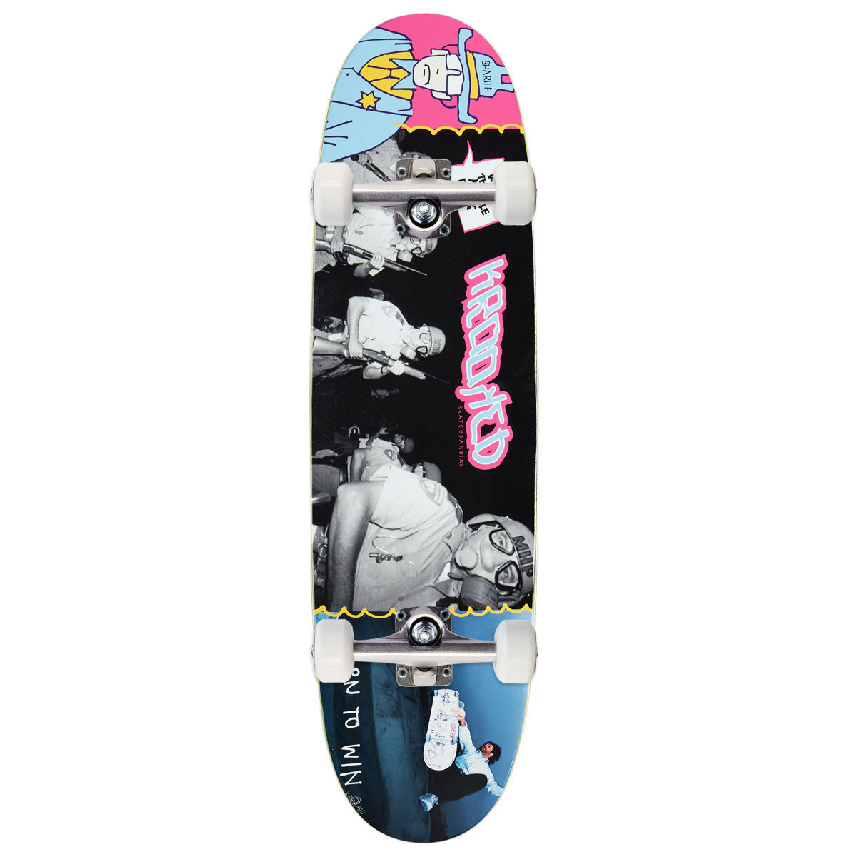 Krooked Team A-Hole Re-Issue Twin Nose Skateboard Complete - 8.75"