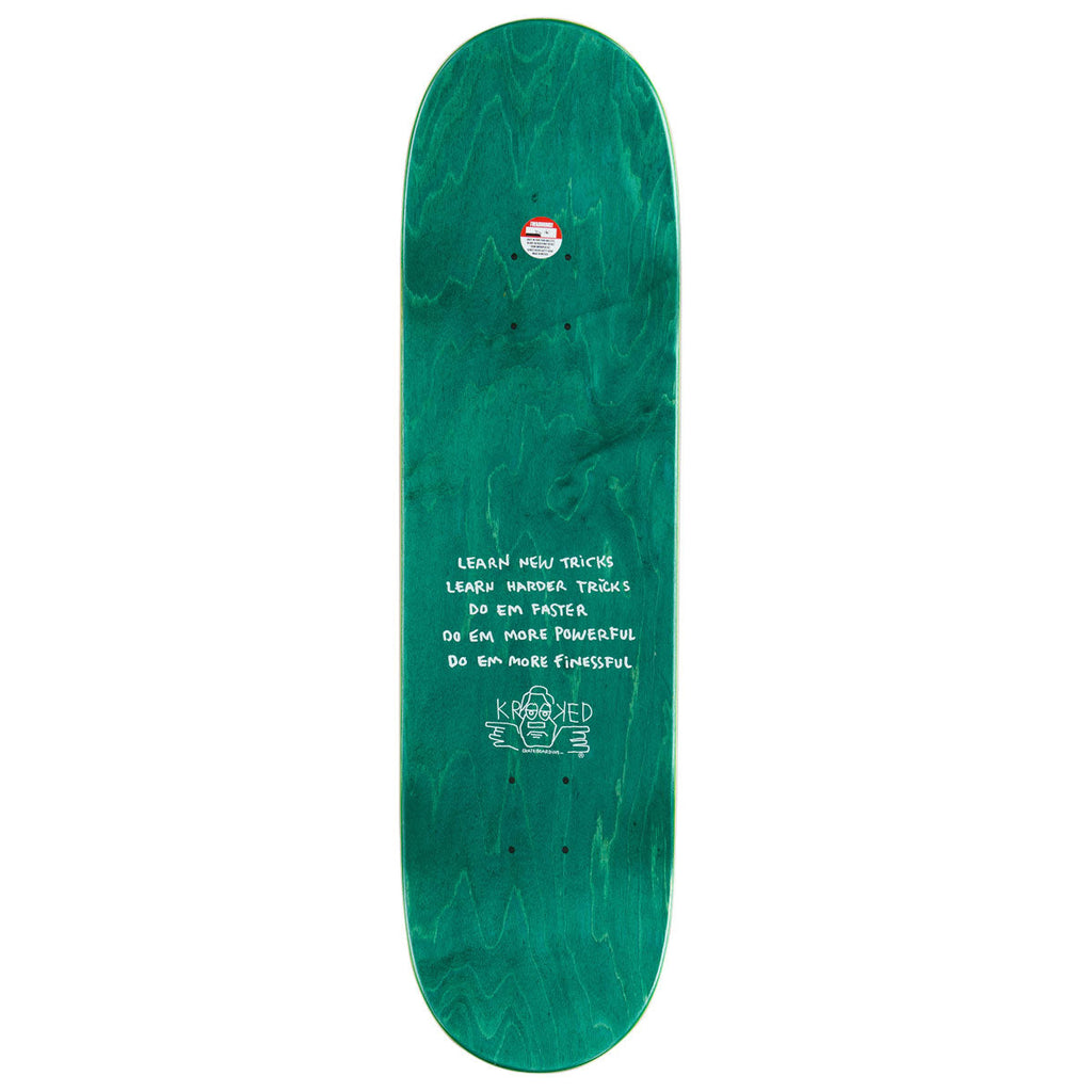 Krooked Team Firebirds True Fit Skateboard Deck - Green - 8.50"