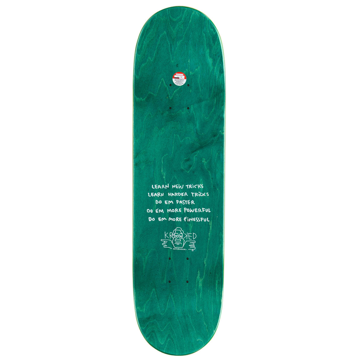 Krooked Team Firebirds True Fit Skateboard Deck - Green - 8.50"