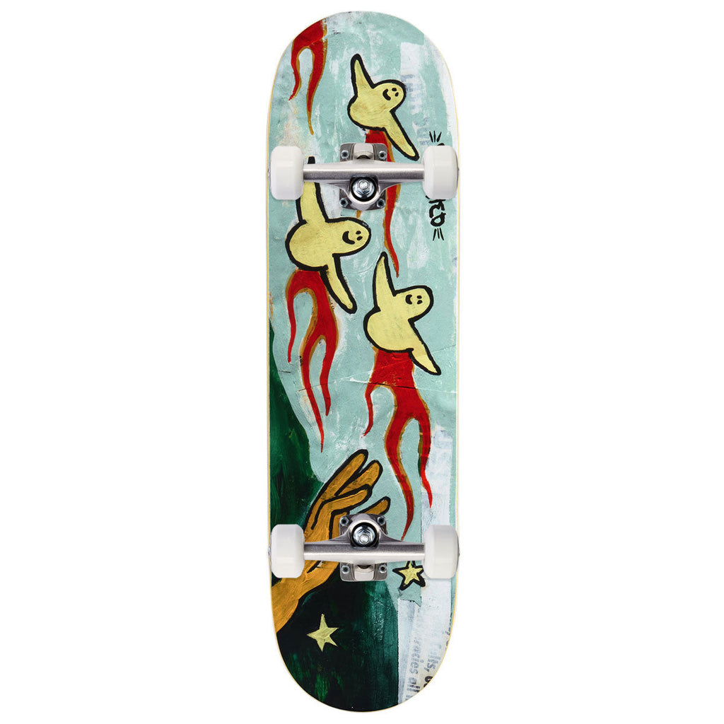 Krooked Team Firebirds True Fit Skateboard Complete - Green - 8.50"